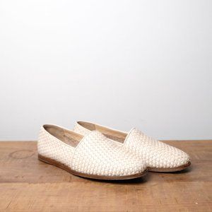 Nisolo Alejandro Woven Slip On in Bone